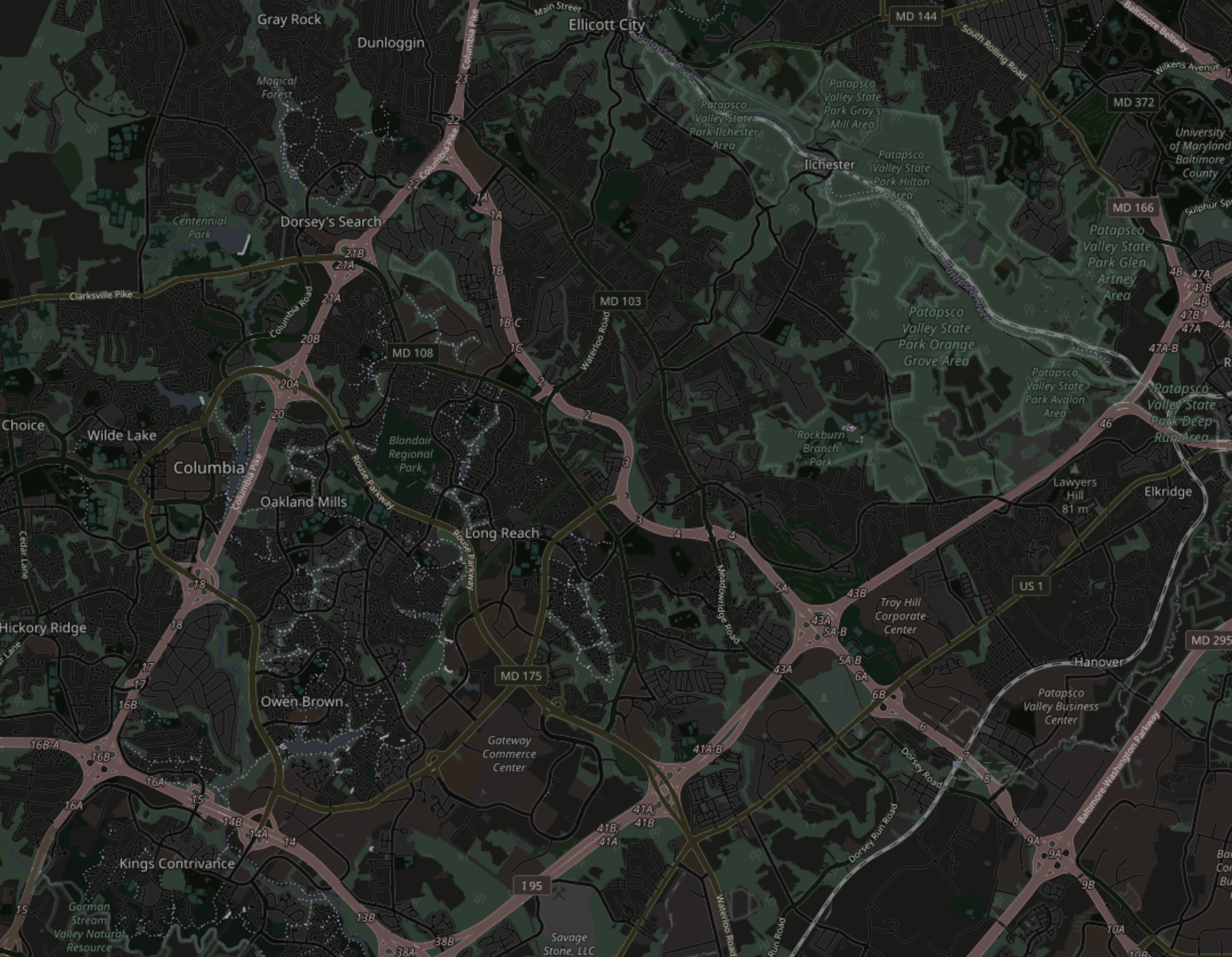 Howard County Map